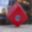 Red Cube Sculpture